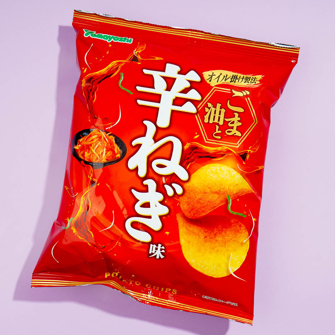 Yamayoshi Potato Chips Sesame Oil And Spicy Green Onion Japan Candy