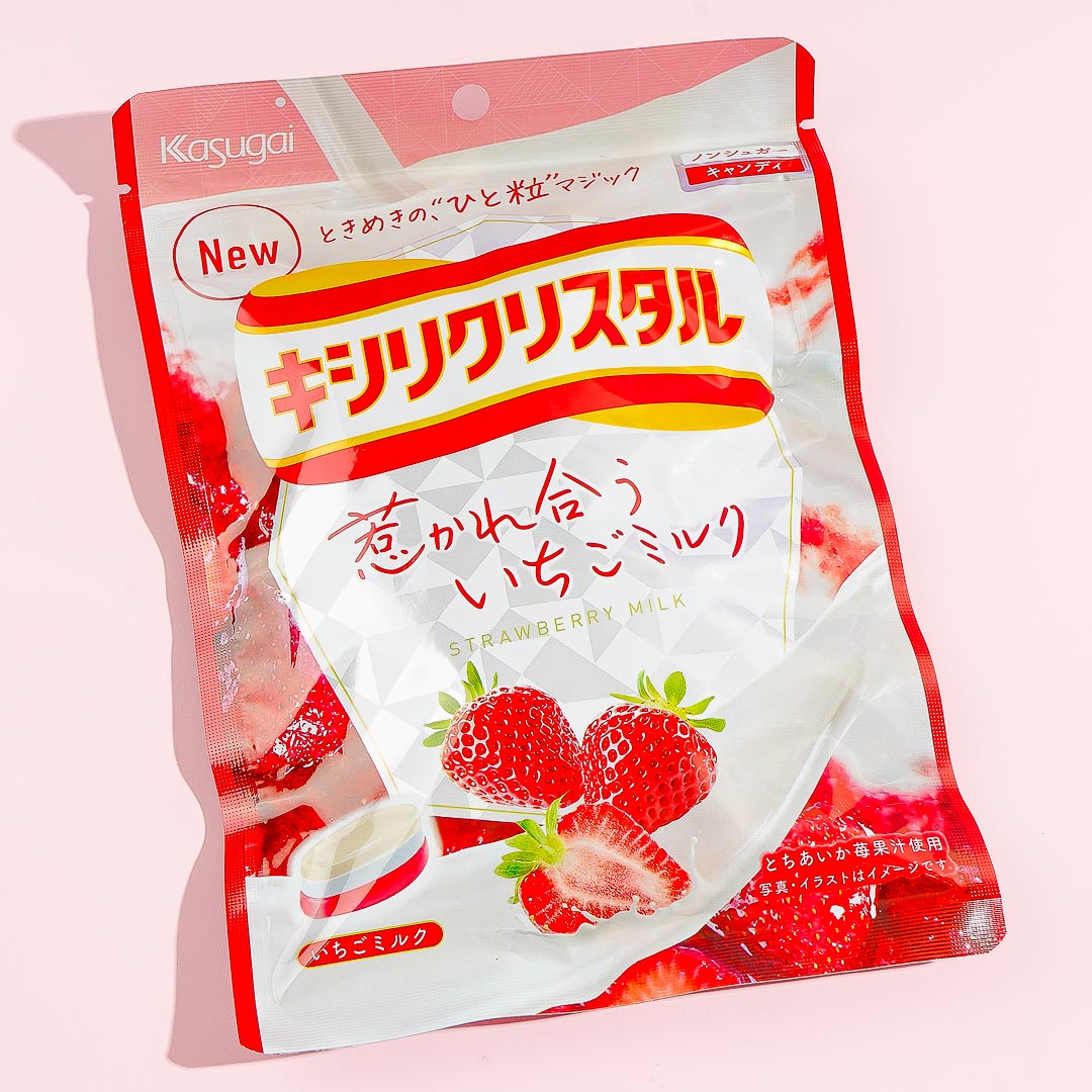 Kasugai Xylicrystal Candy Strawberry Milk Japan Candy Store