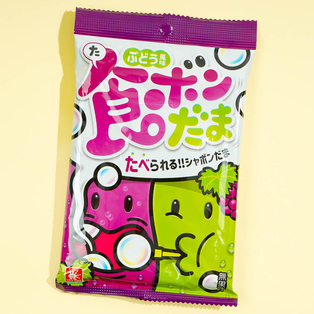 Edible Soap Bubble Candy Kit Grape Japan Candy Store