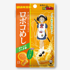 UHA Mikakuto Ninja Meshi x Roboco Gummy - Orange Soda