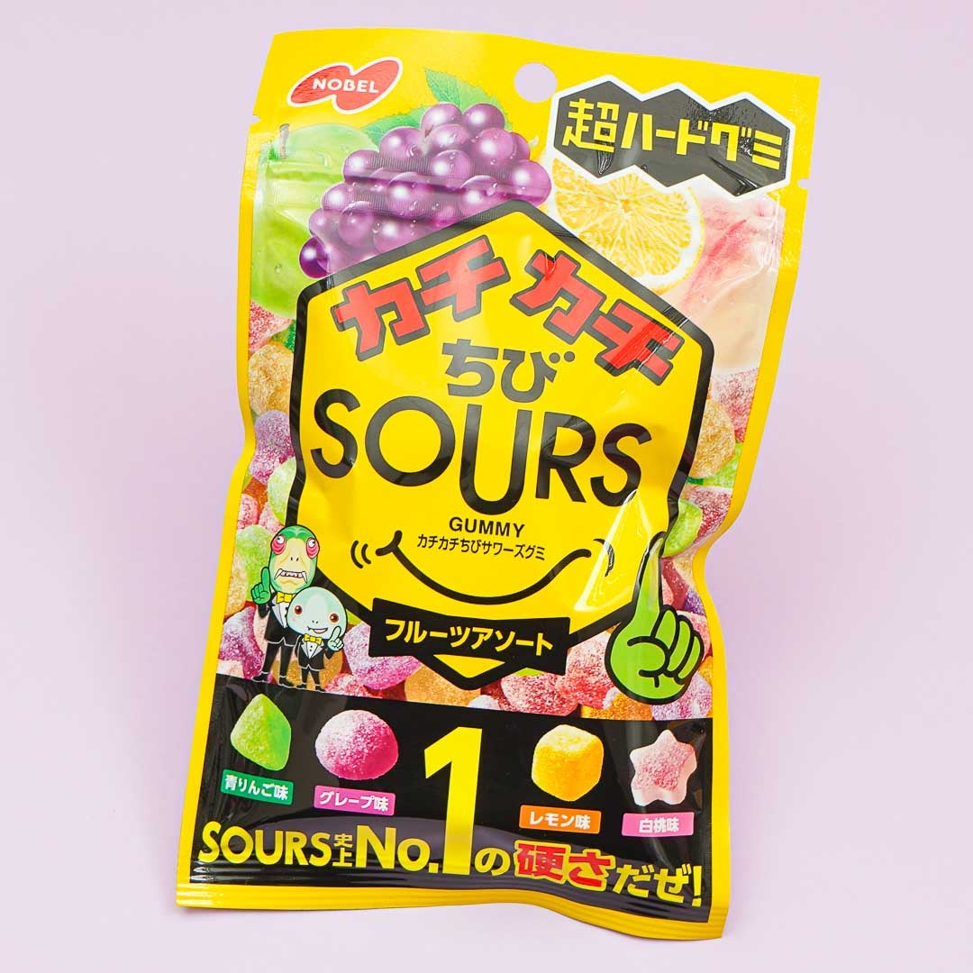 Nobel Sours Hard Gummy Assorted Fruits Japan Candy Store