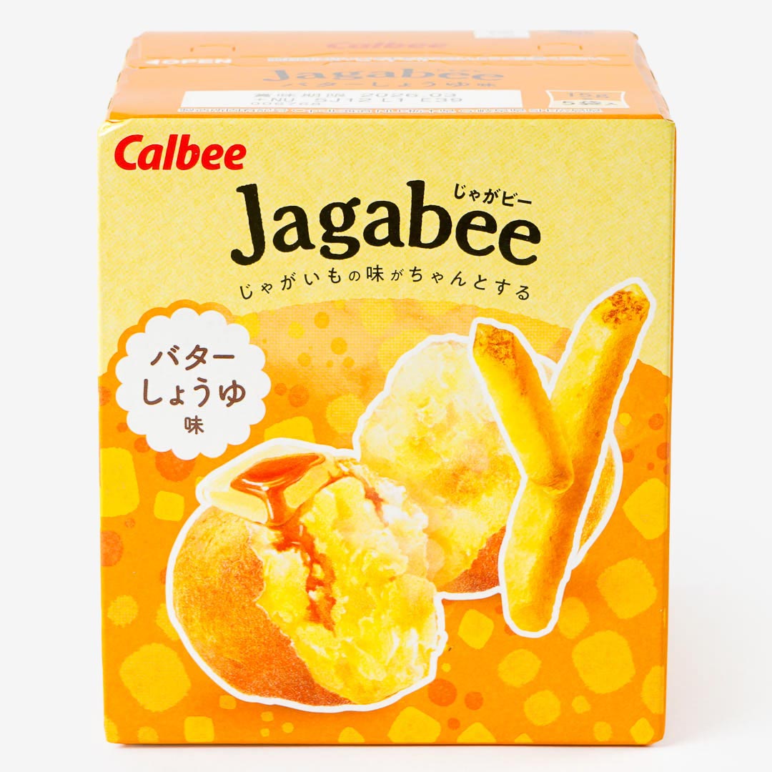 Calbee Jagabee Butter Soy Sauce Flavored Potato Sticks - 80g