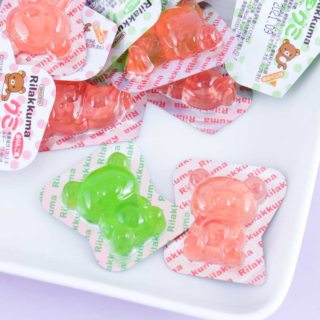 Rilakkuma Gummy Candy - Red & Green Apple – Japan Candy Store