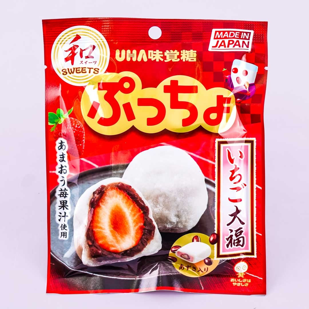 Puccho Chewy Candy Bag - Strawberry Daifuku – Japan Candy Store