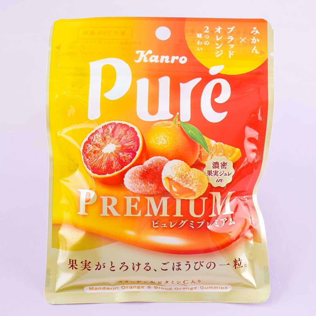Kanro Puré Premium Gummy - Mikan & Blood Orange – Japan Candy Store
