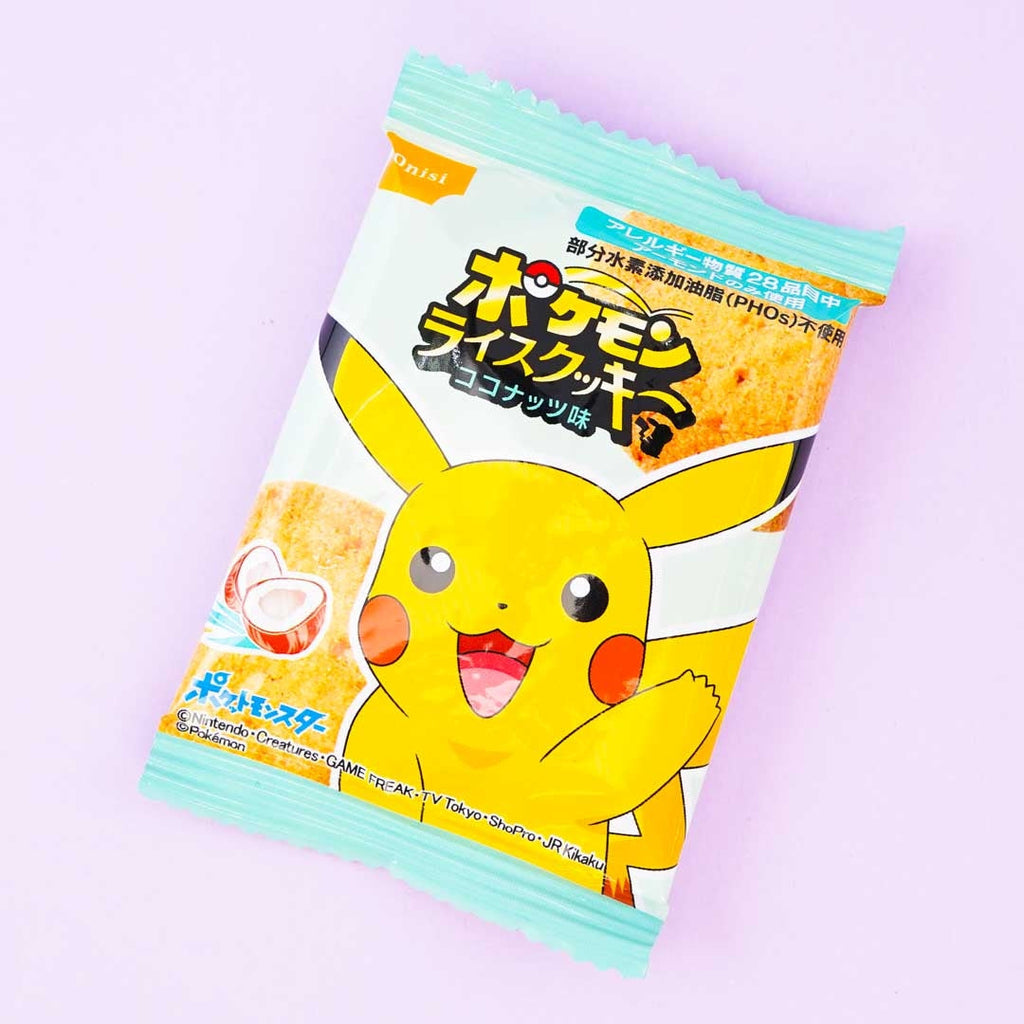 Pokémon Pikachu Rice Flour Cookies - Coconut – Japan Candy Store
