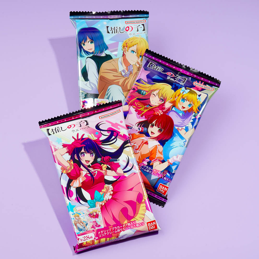 Bandai Namco Oshi no Ko Wafer & Card Cocoa Flavored Japan Anime – Paper Cola