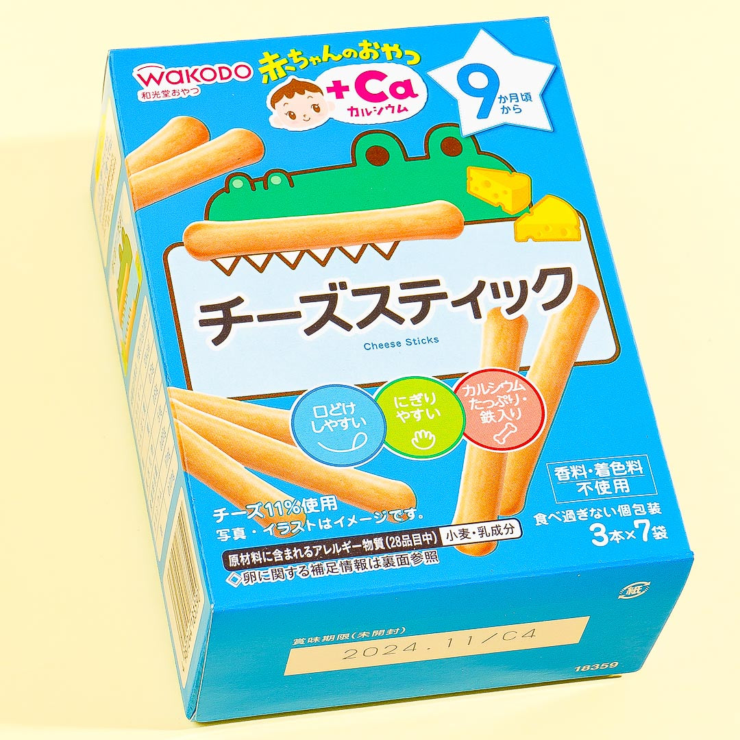Wakodo Baby Ca Calcium Cheese Sticks Japan Candy Store