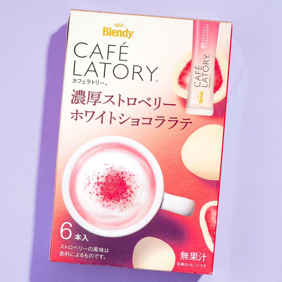 Blendy Cafe Latory Strawberry White Choco Latte – Japan Candy Store