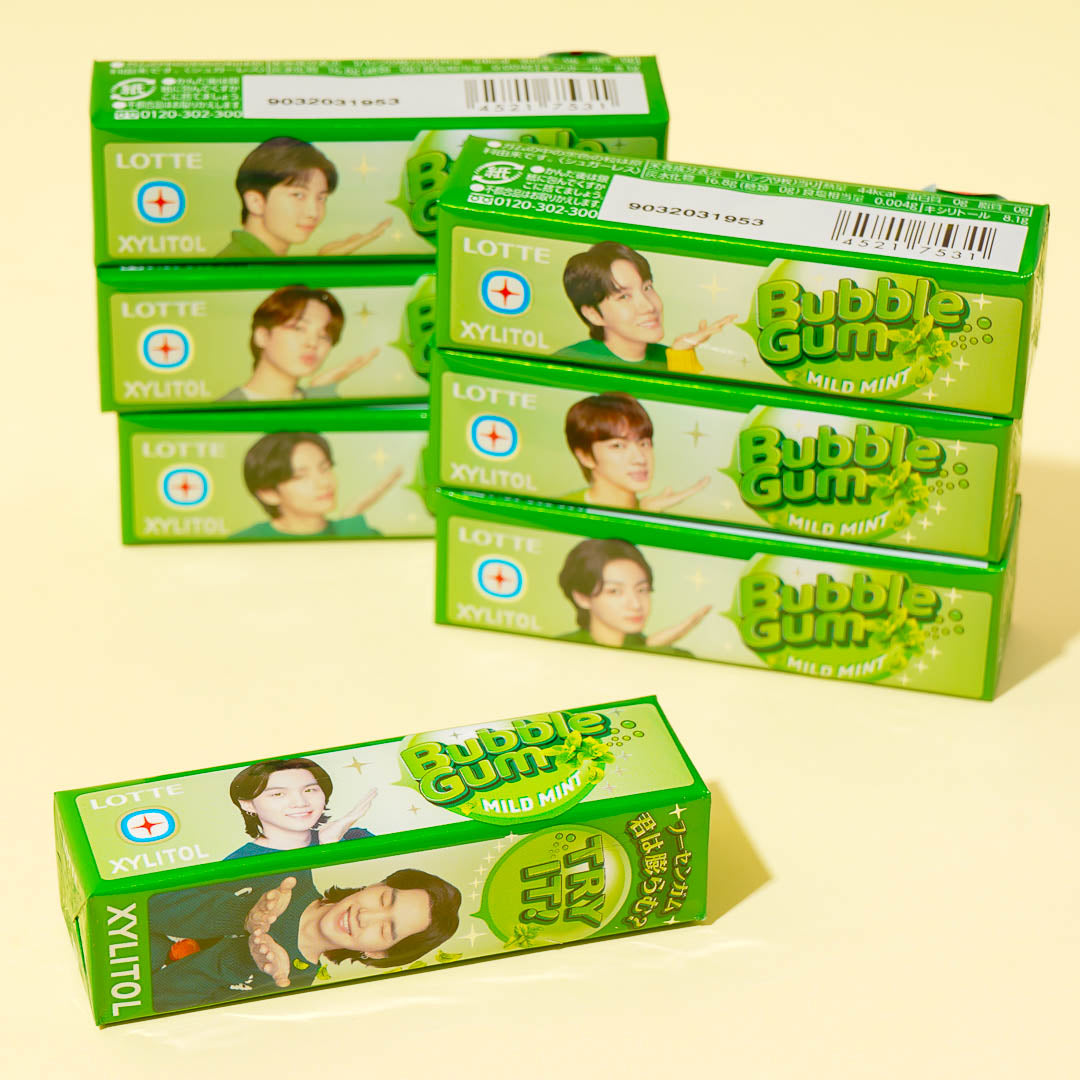 BTS x Lotte Xylitol Bubble Gum - Mild Mint – Japan Candy Store