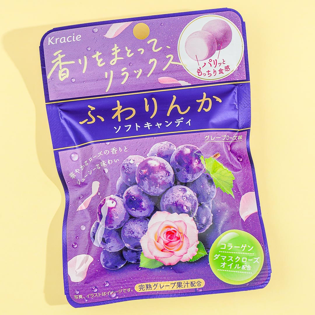 Kracie Fuwarinka Beauty Candy - Grape & Rose – Japan Candy Store