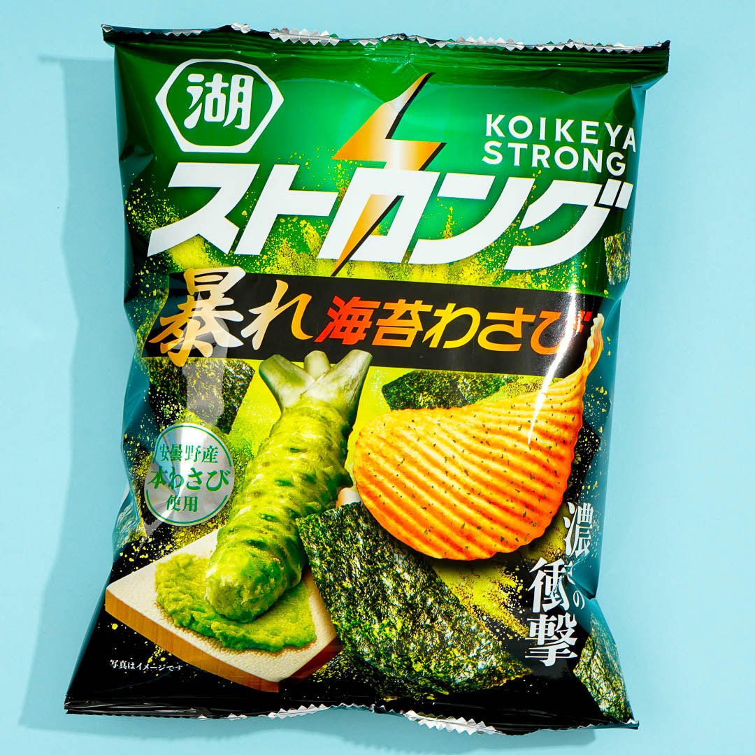 Koikeya Strong Potato Chips Seaweed & Wasabi Japan Candy Store