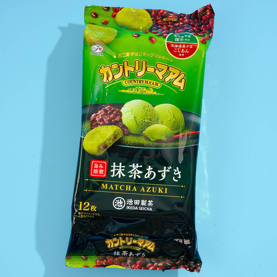 Azuki Candy Country Ma'am Cookies - Matcha Azuki – Japan Candy Store