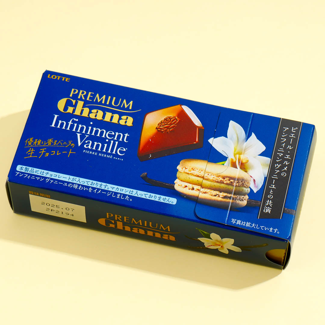 Lotte Premium Ghana Raw Chocolate Infiniment Vanille 12pcs