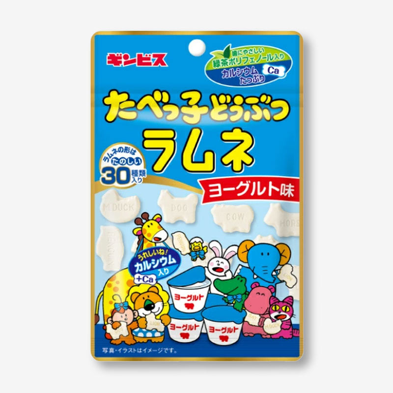 Ginbis Tabekko Animal Ramune Candy - Yogurt