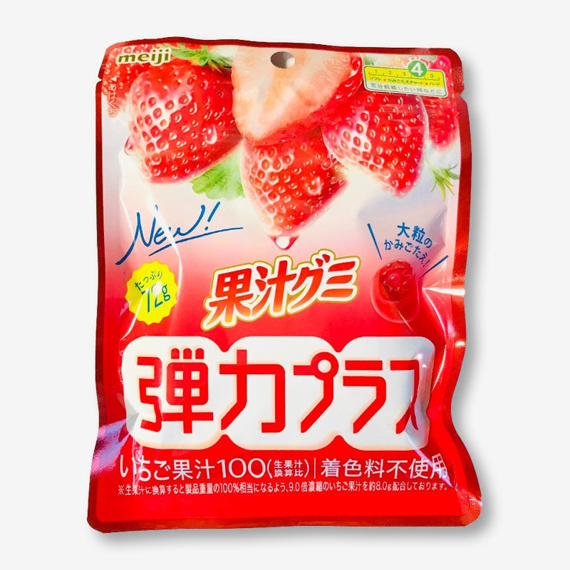 Meiji Kajyu Fruit Gummies Elastic Plus - Strawberry