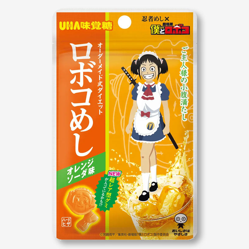 UHA Mikakuto Ninja Meshi x Roboco Gummy - Orange Soda