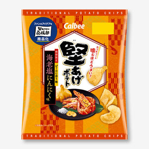 Calbee Kata-Age Potato Chips - Salted Shrimp & Garlic