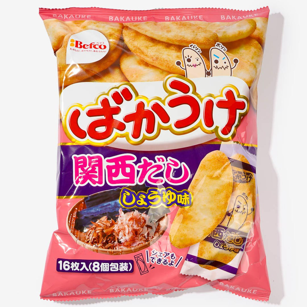 Befco Bakauke Rice Crackers - Kansai Dashi Soy Sauce