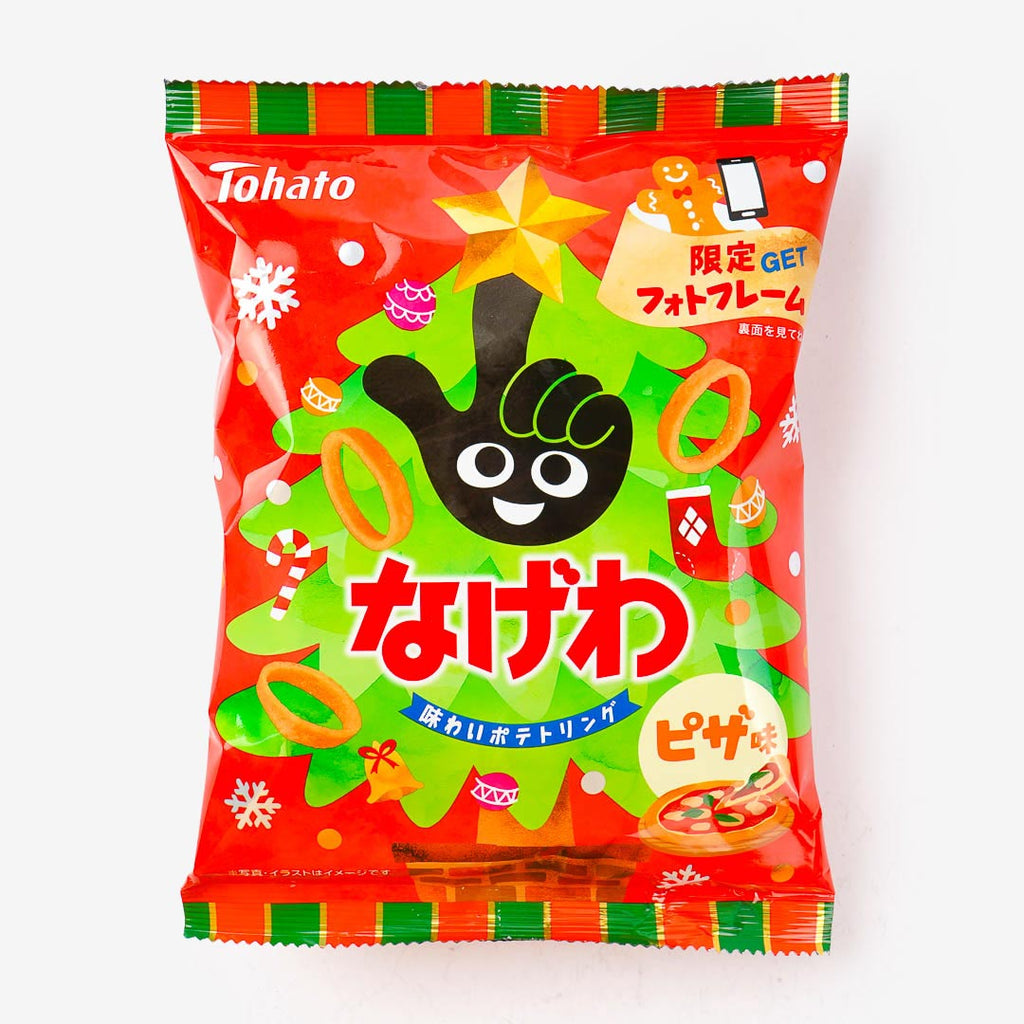 Tohato Nagewa Christmas Potato Ring Snacks - Pizza