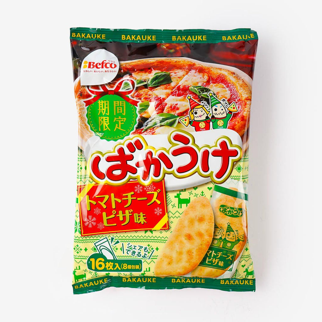 Befco Bakauke Rice Crackers - Tomato Cheese Pizza