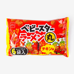 Baby Star Ramen Maru Chicken Noodle Snack Multi Pack -  6 pcs