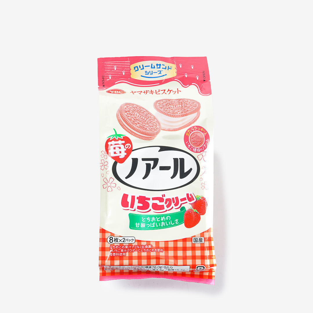 YBC Noir Strawberry Cream Sandwich Cookies – Japan Candy Store