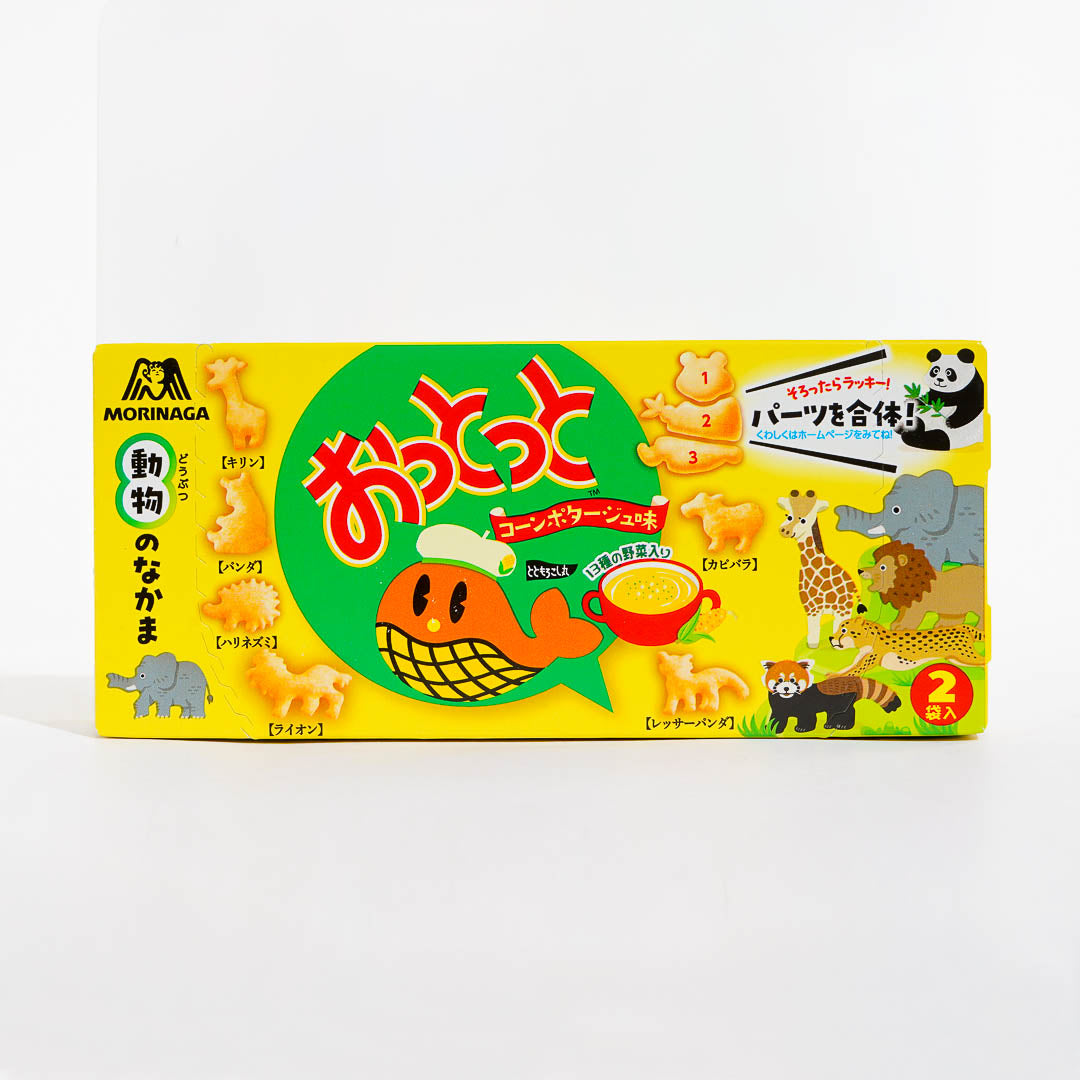 Morinaga Ottotto Corn Potage Animal Crackers – Japan Candy Store