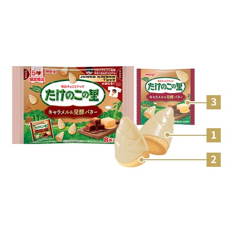 Takenoko no Sato Biscuits Pack - Caramel & Fermented Butter