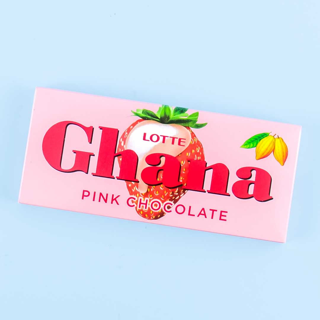 Lotte Ghana Strawberry Pink Chocolate Japan Candy Store