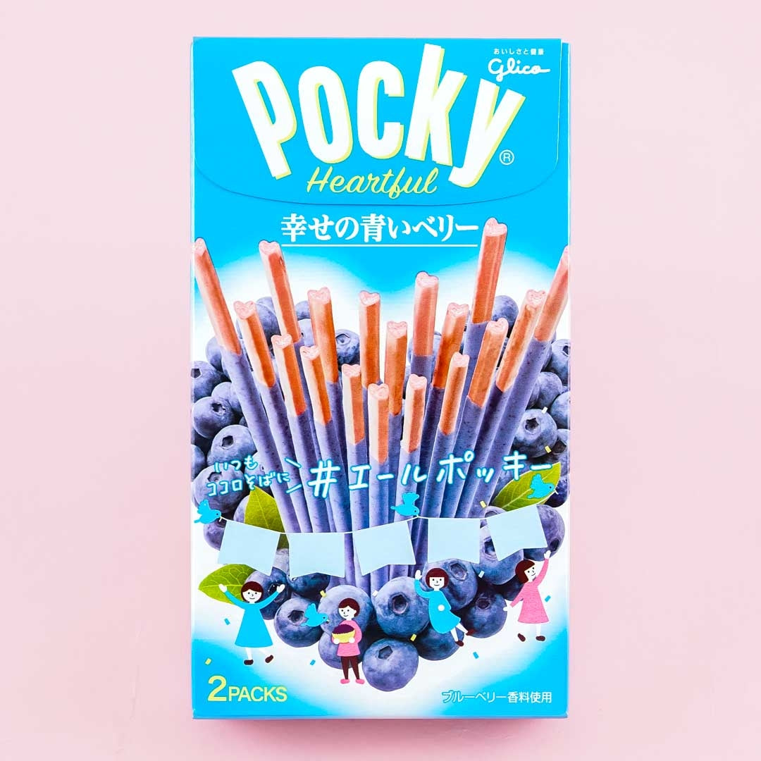 Pocky Heartful Biscuit Sticks - Blueberry – Japan Candy Store