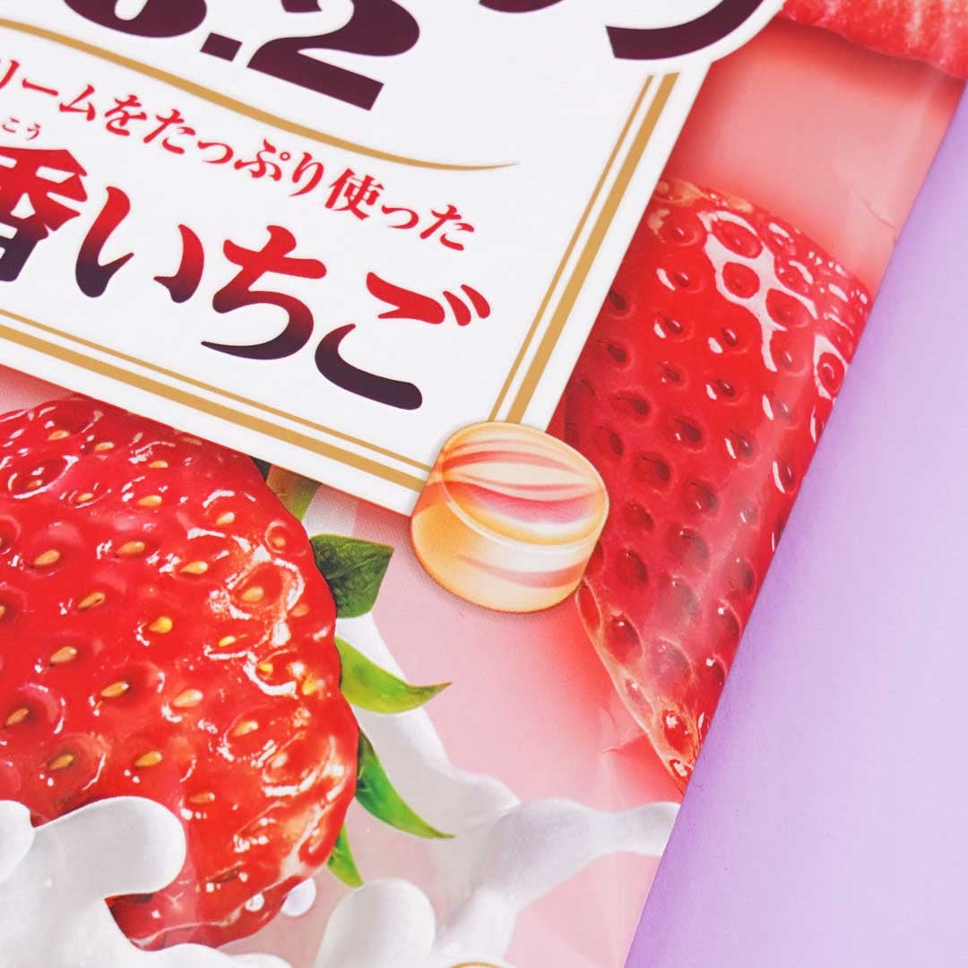 Ribbon Hokkaido Milk Soft candy - Strawberry (Ribbon リボン イチゴのみるくソフト 60g)
